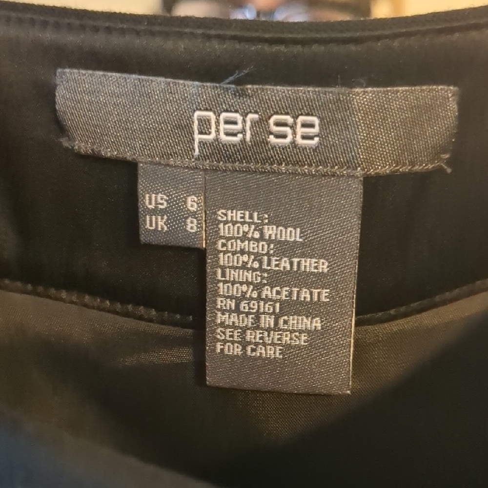 Per Se Black Chevron Pencil Skirt - Picture 4 of 4
